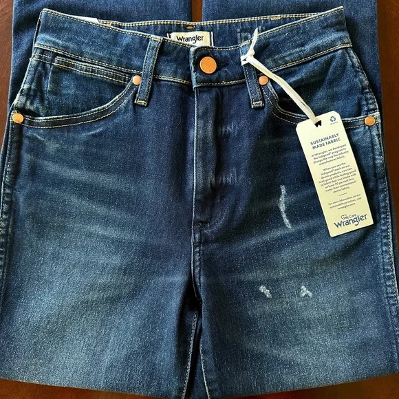 Wrangler Wild West 603 High Rise Straight Jeans 24 X 28 - Picture 9 of 16